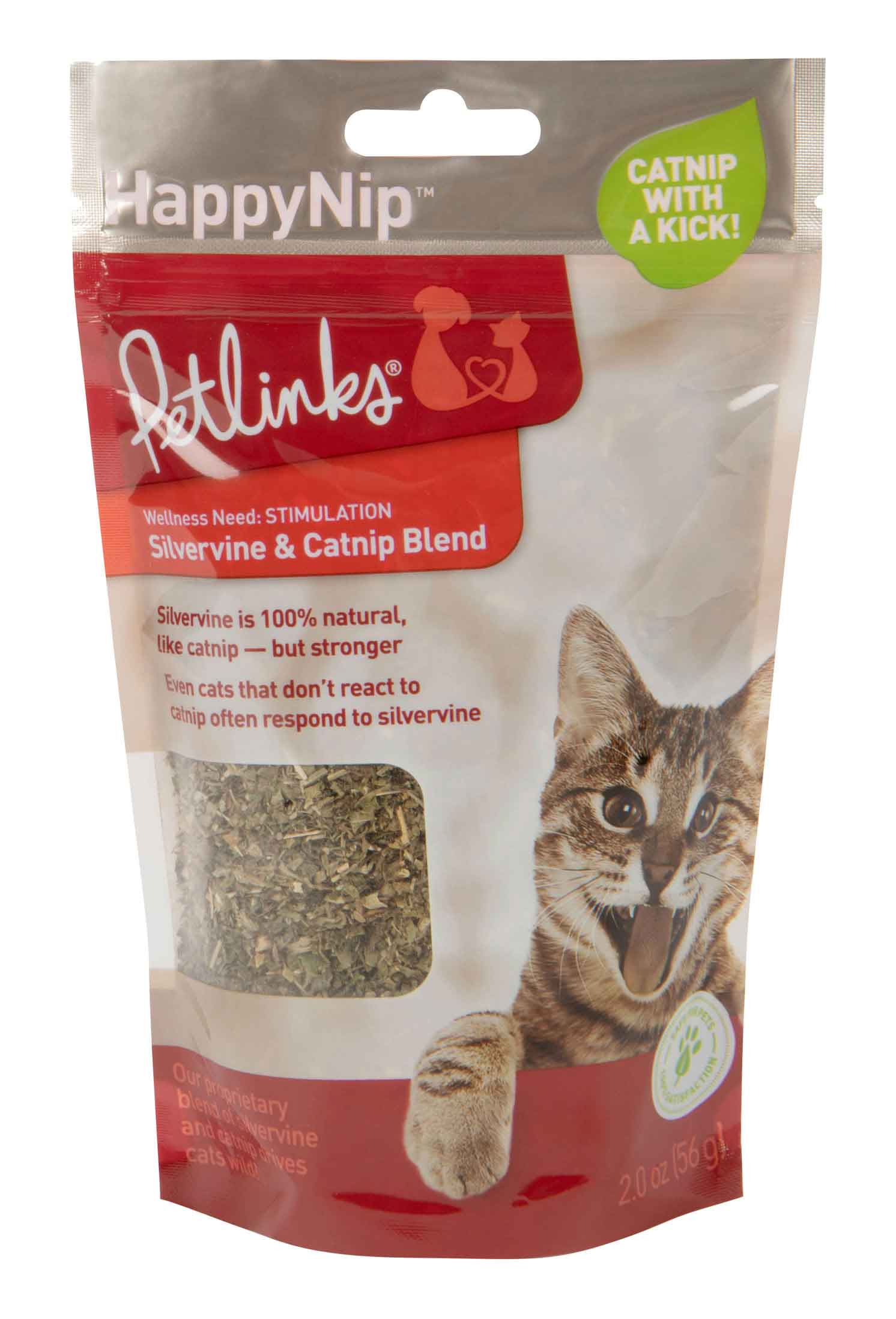 Petlinks® HappyNip™ Silvervine Catnip Blend Resealable Pouch