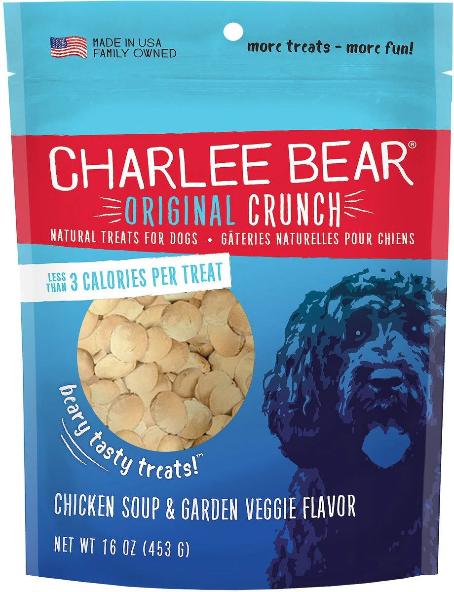 Charlee Bear Chicken Soup and Veggie Dog Treats,  16 Ounces