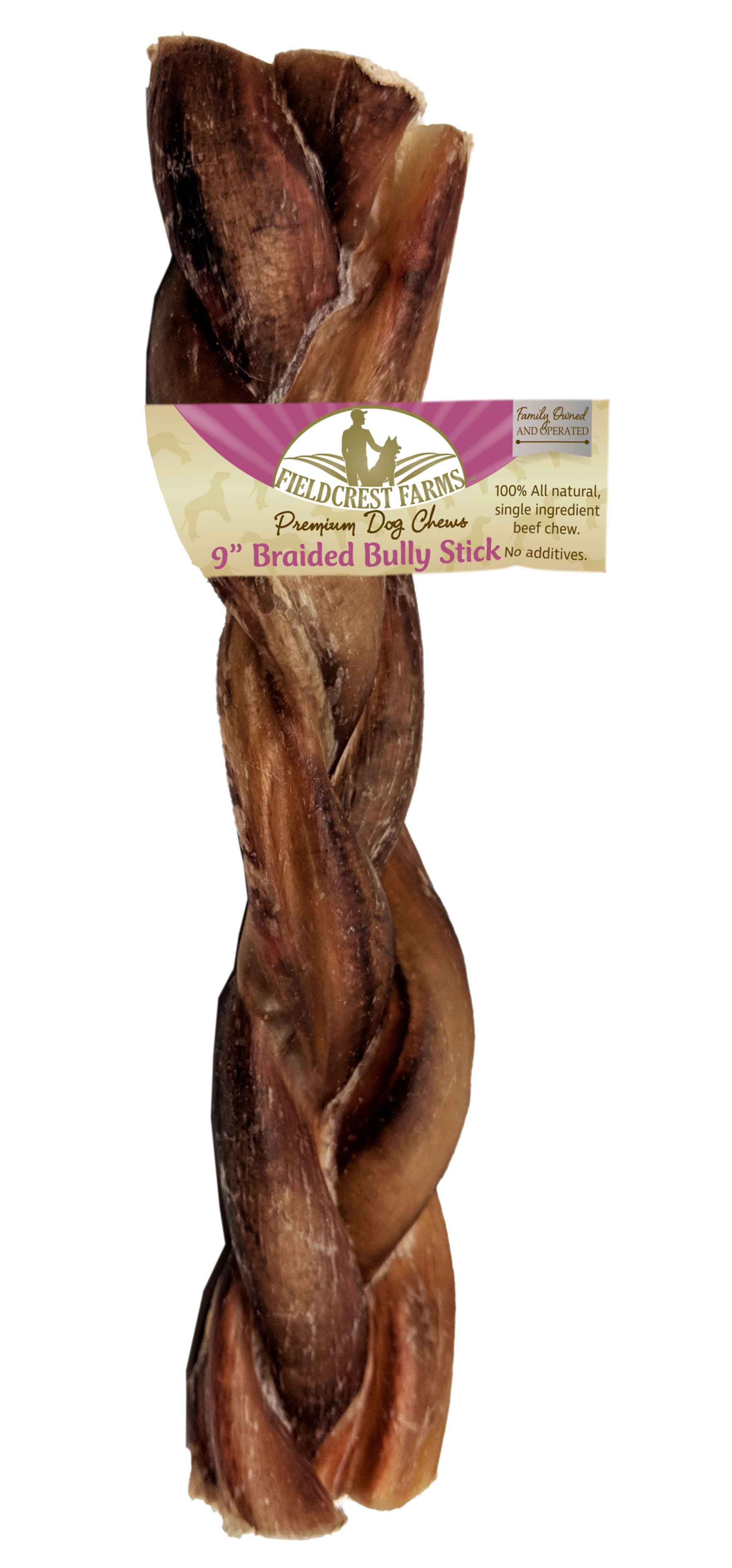 Fieldcrest Farms Dog Treat Bully Braided Value 9in 1ea