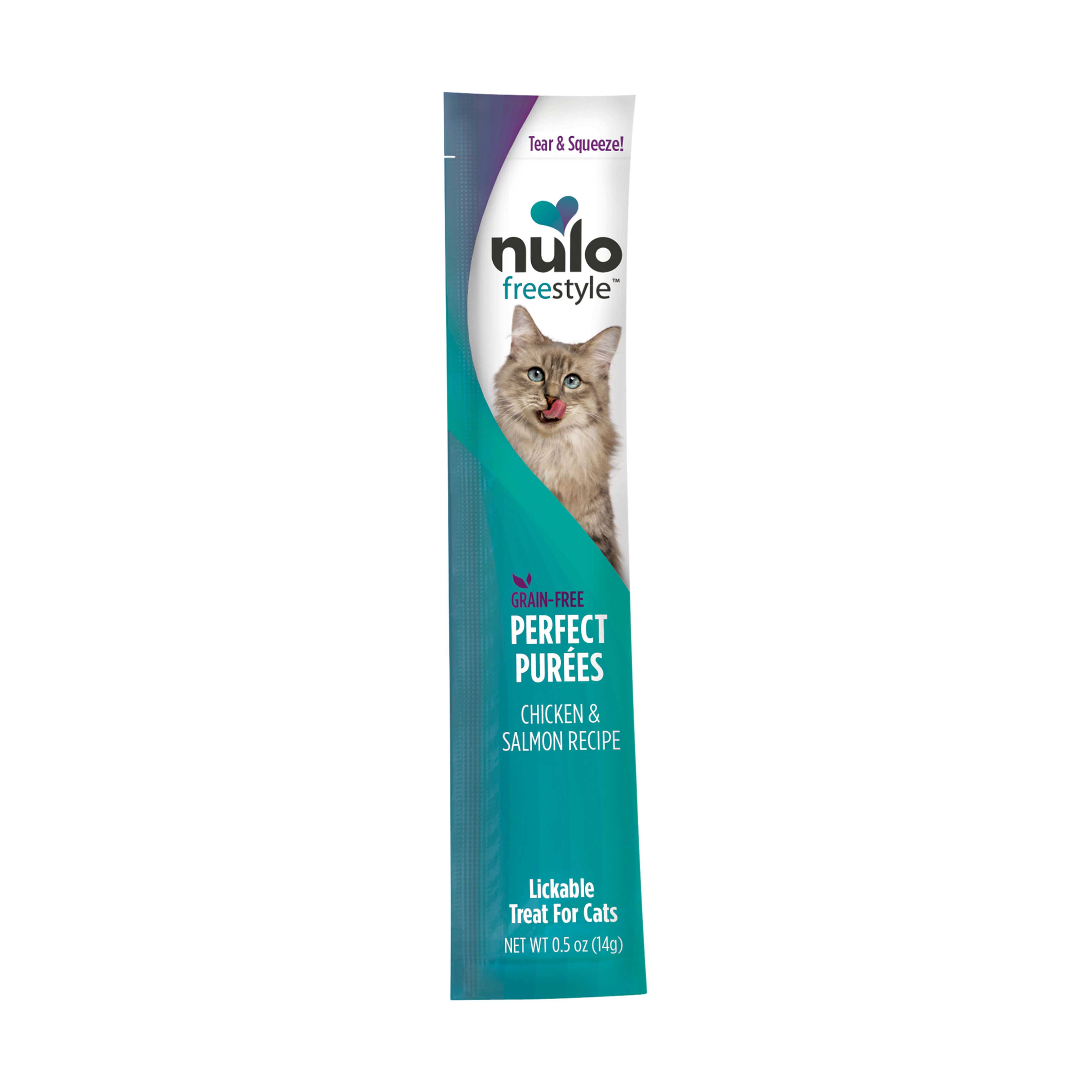 Nulo Freestyle Cat Treat Perfect Puree Gf Chicken/sal 0.5oz