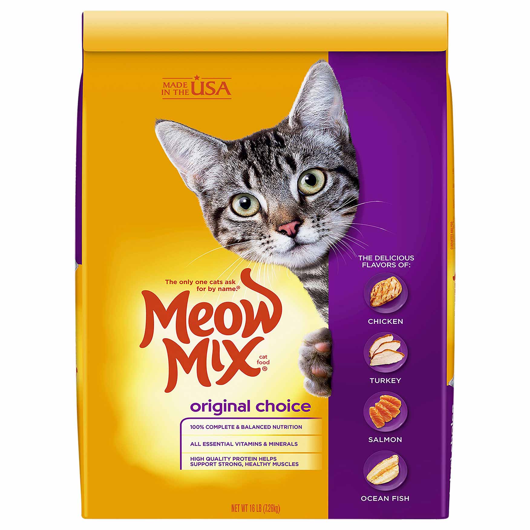 Meow Mix Original Choice Cat Food, 16 Pounds