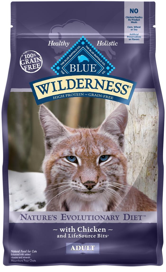 Blue Wilderness Cat Food Adult Chicken Grain Free 6lb