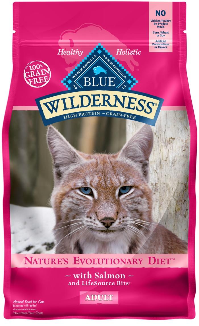 Blue Wilderness Cat Food Adult Salmon Grain Free 5lb