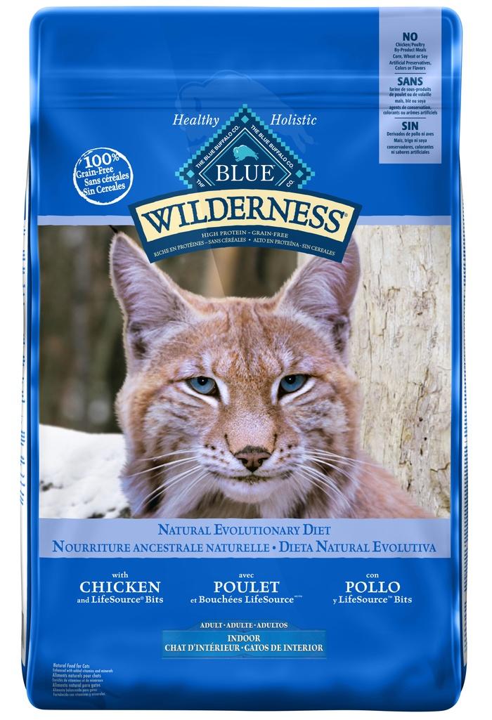Blue Wilderness Cat Food Indoor Grain Free 11lb