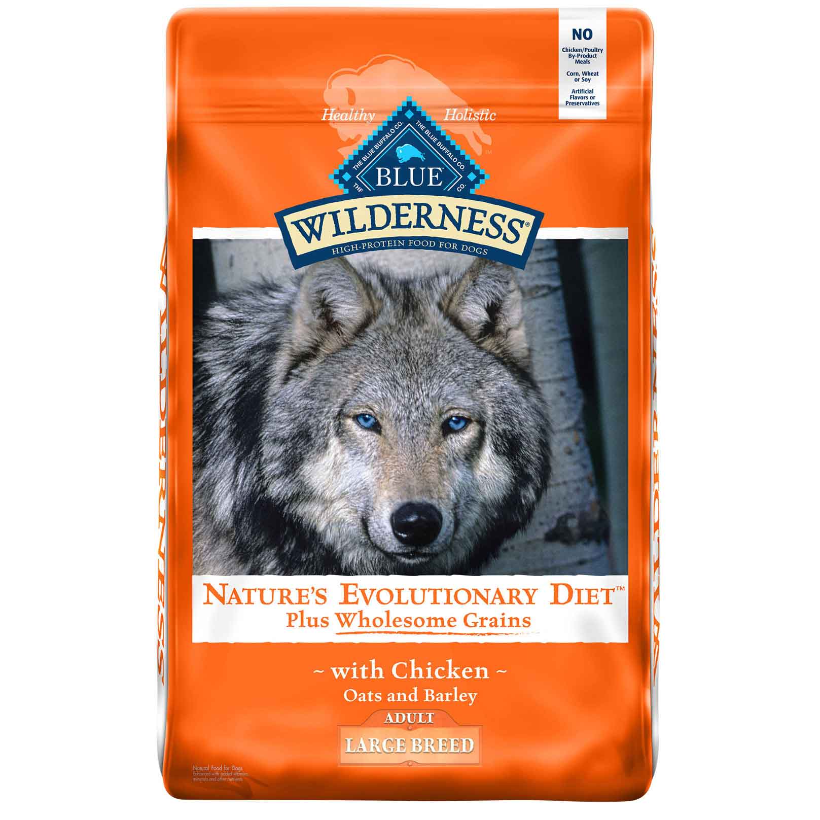 Blue Wilderness Adult Large Breed Grain/Chicken Dry Dog Food, 24 Pounds