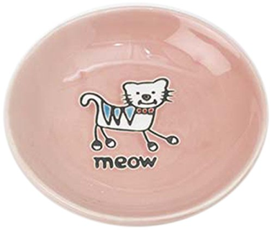 Pet Rageous Designs Silly Kitty Saucer Pink 1ea