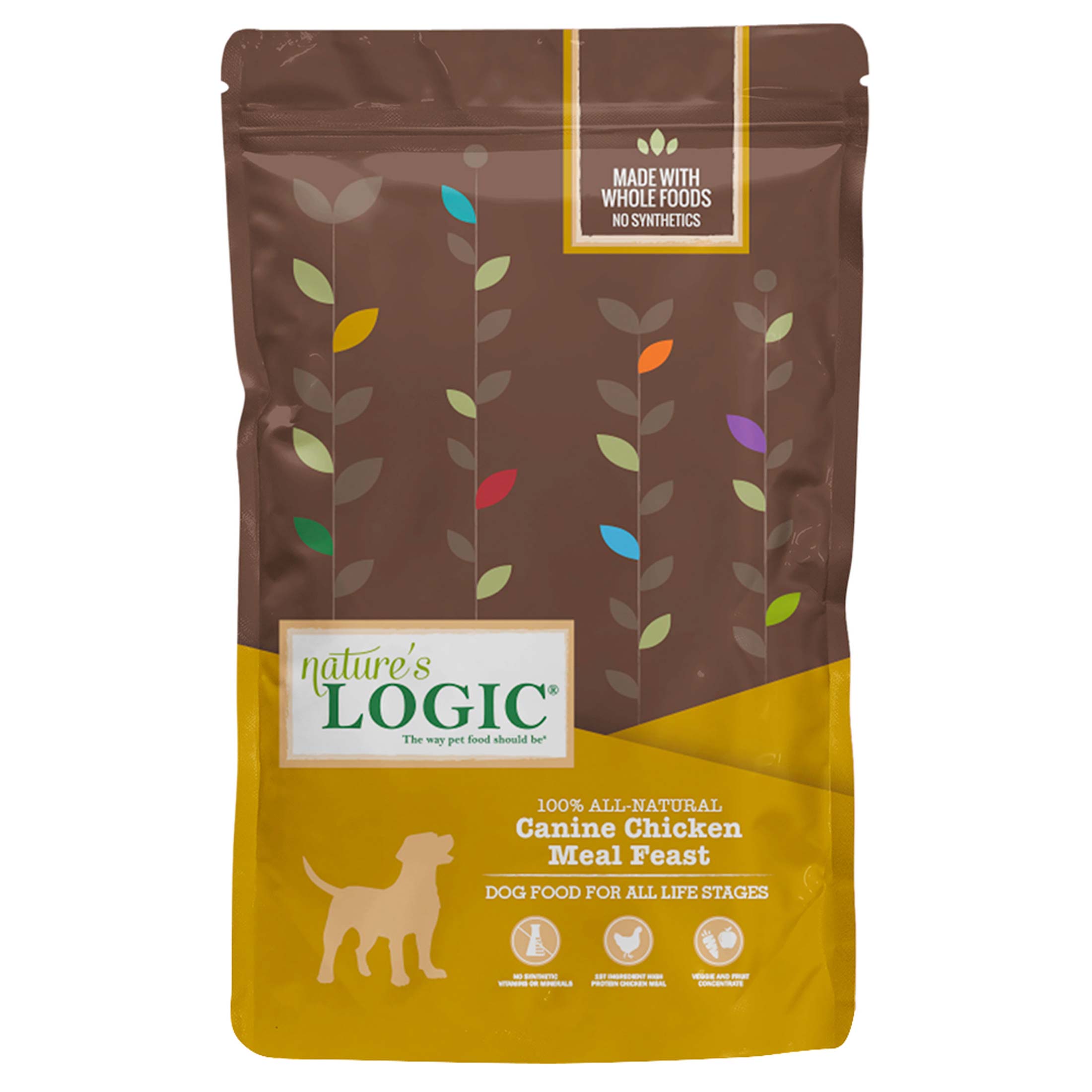 Natures Logic Dog Food Chicken Feast Dry Dog Food, 25 Pounds
