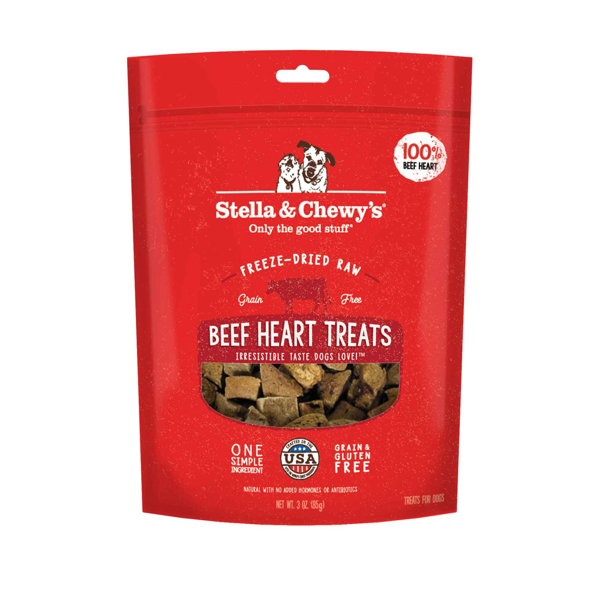 Stella & Chewy's Freeze-Dried Raw Beef Heart Treats, 3 Ounces