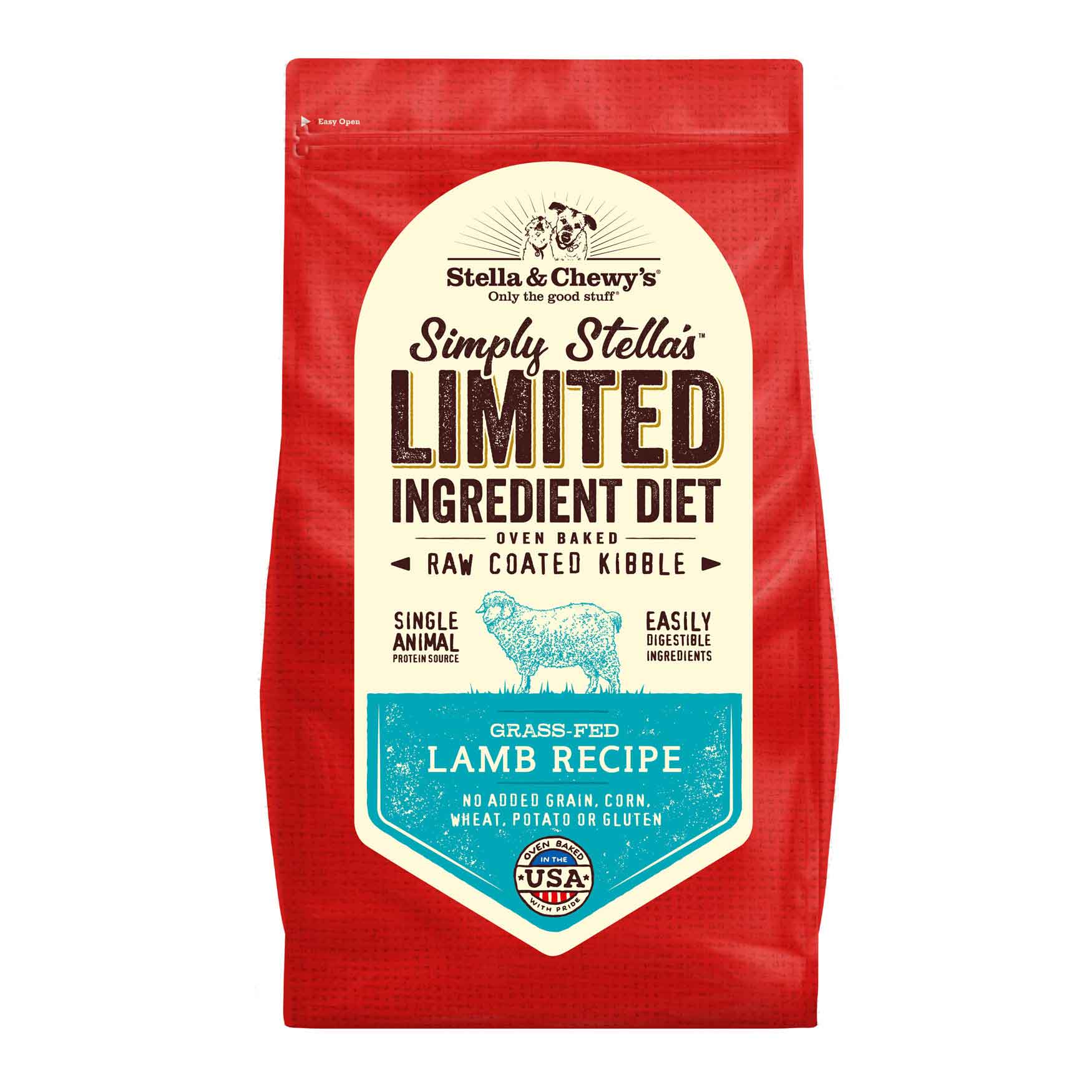 Stella & Chewy's Dog Simply Stella's Limited Ingredient Diet, Grass Fed Lamb Recipe, 3.5 Pounds