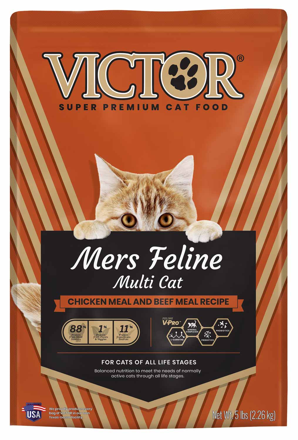 VICTOR Mers Feline - Multi Cat, Dry Cat Food, 5 Pounds