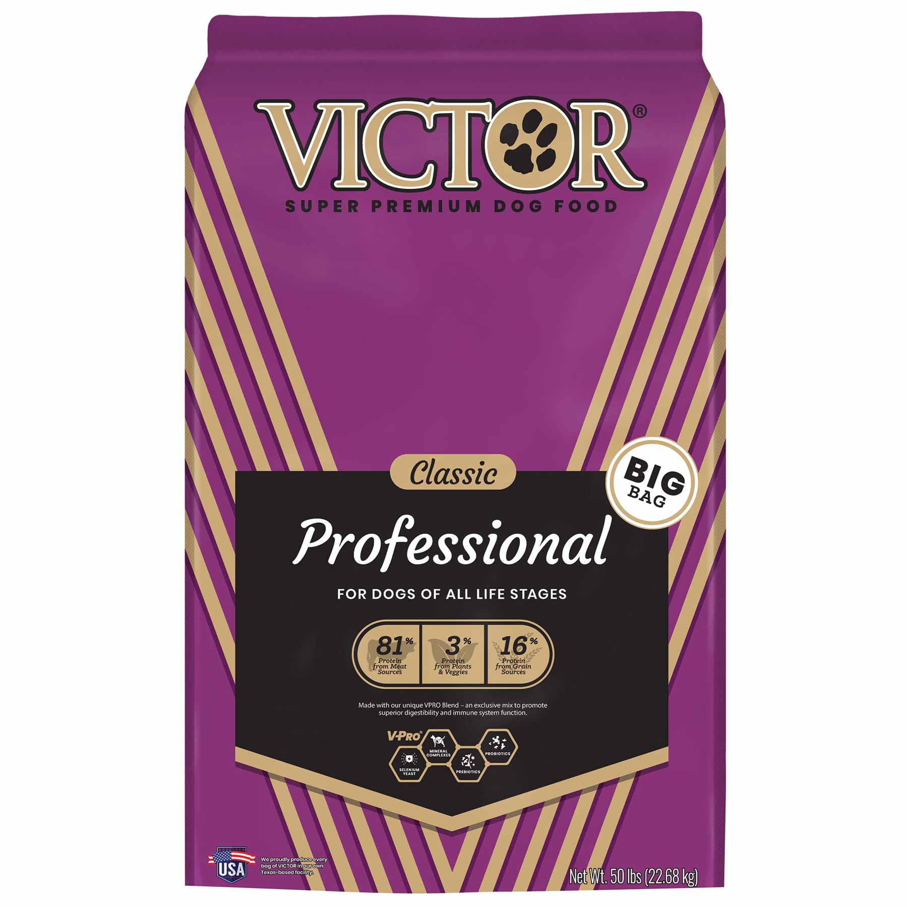 VICTOR Classic Professional, Dry Dog Food, 50 Pounds