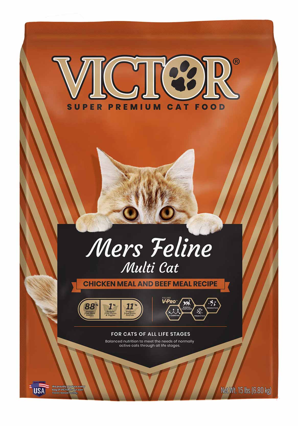 VICTOR Mers Feline - Multi Cat, Dry Cat Food, 15 Pounds