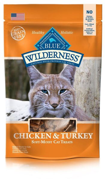 Blue Buffalo Blue Wilderness Chicken and Turkey Cat Treats, 2 Ounces