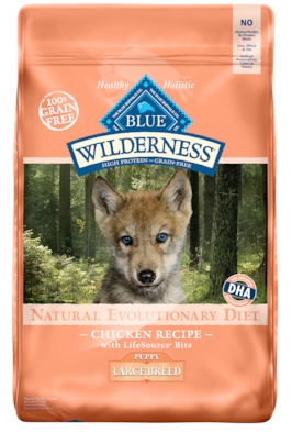 Blue Wilderness Dog Food, Puppy, Large Breed, 24 Pound Bag