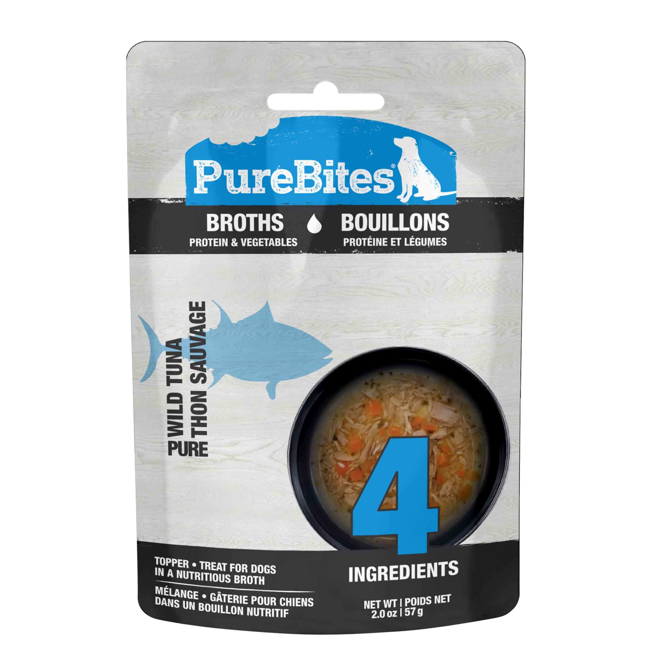 PureBites Dog Broths, Tuna & Vegetables, 2.0 Ounces