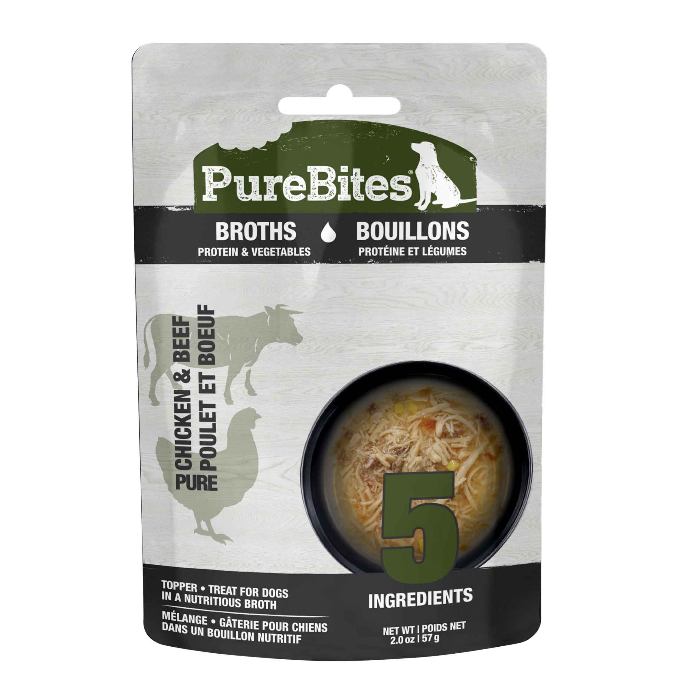 PureBites Dog Broths, Chicken & Beef, 2.0 Ounces