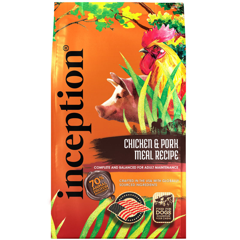 Inception Dry Dog Food, Chicken and Pork Meal Recipe, 27 Pounds