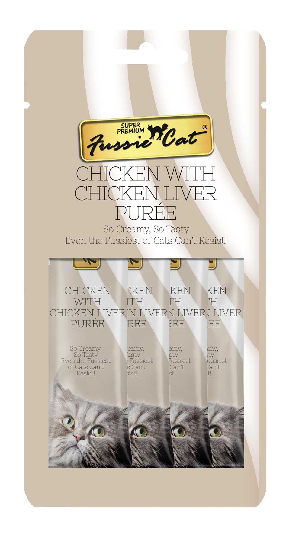 Fussie Cat Cat Treat Chicken/liver Puree 2oz